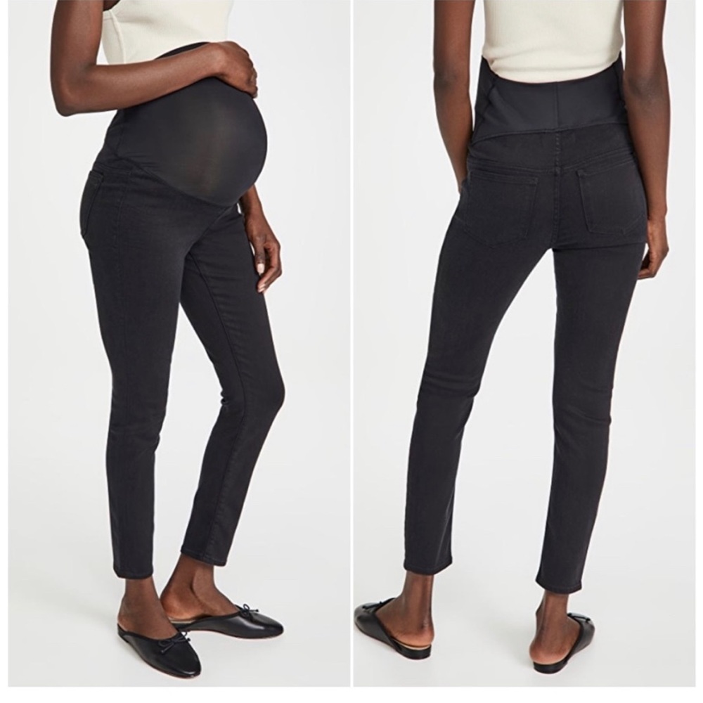 Madewell Maternity Over-the-Belly Skinny Jeans Lunar Wash TENCEL Edition 
Sz 26